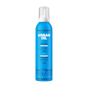 Marc Anthony Volumizing Hair Mousse, Extra Hold - Hair Styling Mousse Controls Frizz, Strengthens, Adds Volume & Shine - Nourishing Argan Oil of Morocco with Keratin - Lightweight for All Hair Types