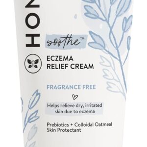 The Honest Company Eczema Soothing Therapy Cream + Skin Protectant | Naturally Derived, Gentle for Baby | Prebiotics, Colloidal Oatmeal | 7 oz