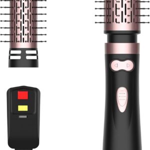 ANWA Rotating Hair Dryer Brush Spinning, 4-in-1 Rotating Brush Hair Dryer for Women, Hot Air Styler with 2 Detachable Brushes(1.5"& 2")