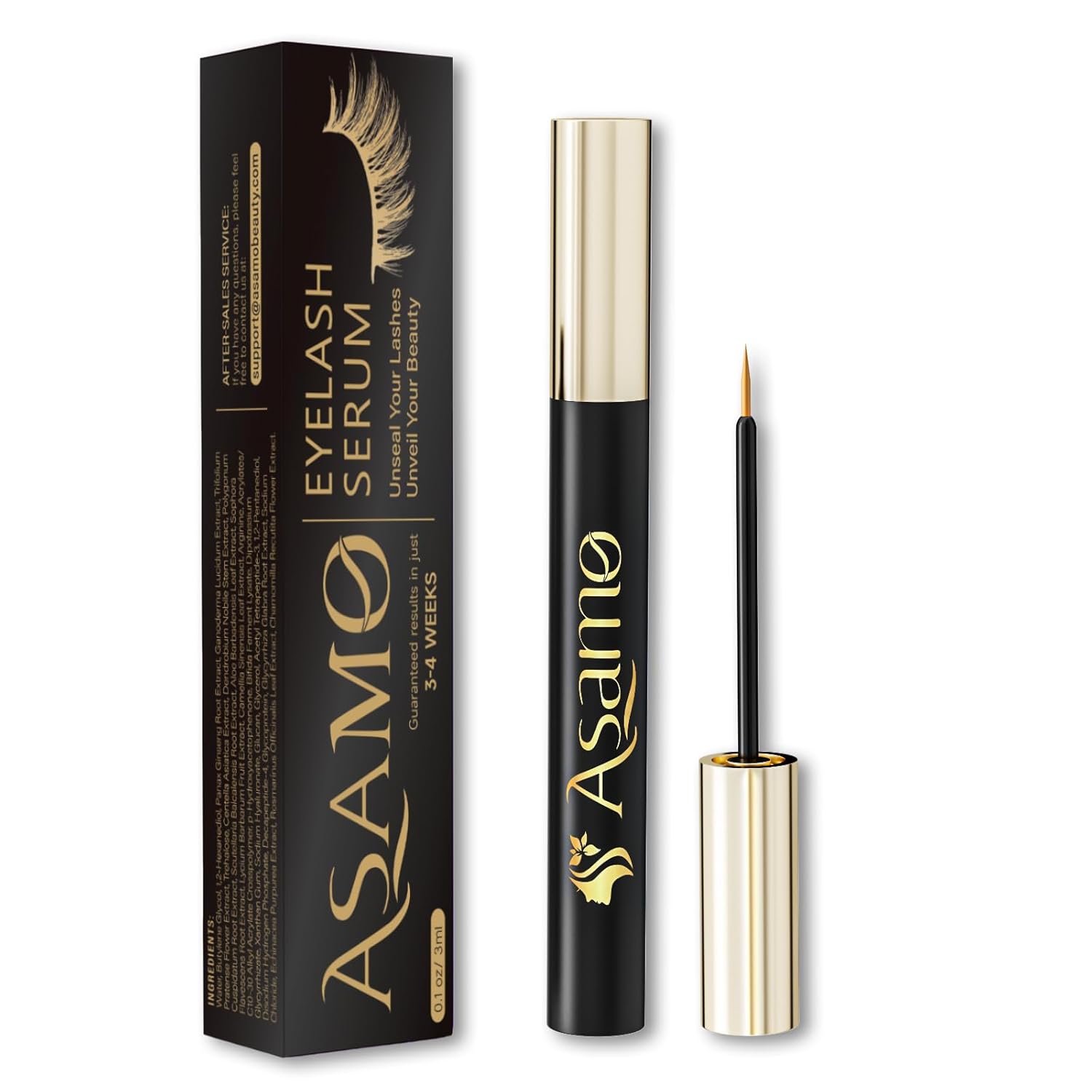 Eyelash Growth Serum – 15 Plant Extracts for Longer Lashes, Natural Beauty Enhancement,eye lash serum growth