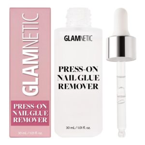 Glamnetic Press On Nail Remover | Odorless, No Acetone, Gentle Press-On Nail Remover Serum for Fake Nails | 30 ml/1.01 fl. oz.