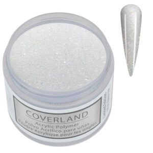 Tones Coverland Acrylic Powder "Frosted Diamonds" - Limited Edition for Nail Design, Sculpting, and Masking Nail Bed Imperfections - Professional Supplies - (1.5 Oz)