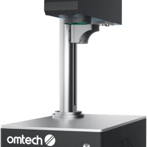 OMTech 50W Fiber Laser Marking Machine with Autofocus, Fiber Laser Engraver for Metal Marking, 6" x 6" Workbed Laser Engraver Cutter with EzCad, 100,000 hr. Life Fiber Laser Metal Etching Machine