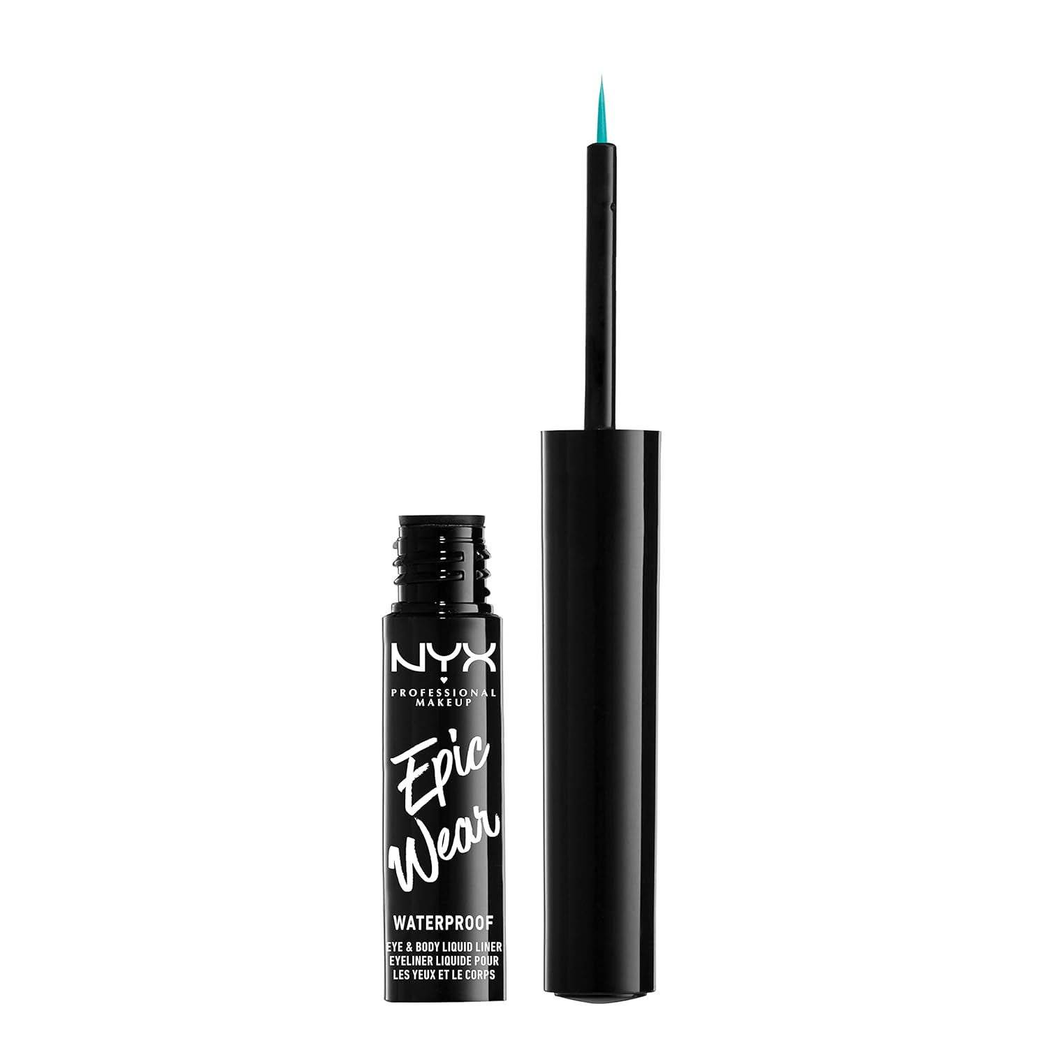 NYX PROFESSIONAL MAKEUP Epic Wear Metallic Liquid Liner, Long-Lasting Waterproof Eyeliner - Teal Metal - Image 13