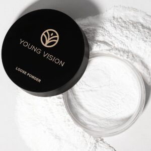 YOUNG VISION Flawless Finish Loose Face Powder - Translucent Setting Powder, Blurs Fine Lines & Imperfections, Lightweight, Long-Lasting, Suitable for All Skin Types, Makeup Essential