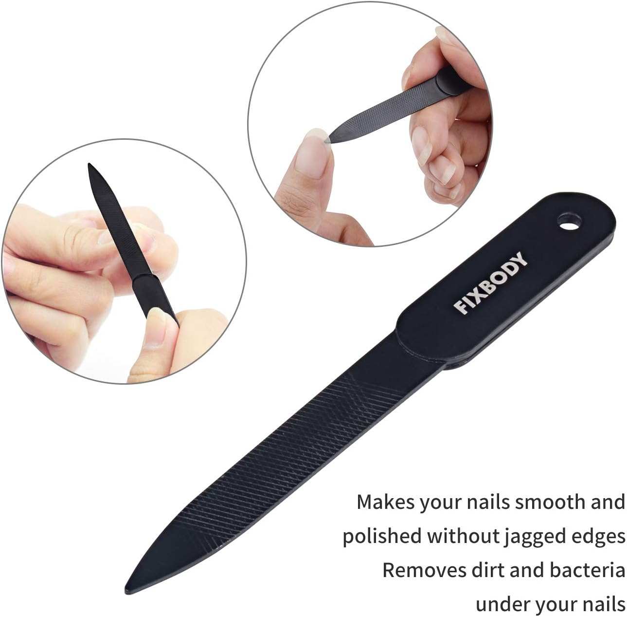 FIXBODY Nail Clipper Set, Ultra Sharp Fingernail Clipper & Toenails Clippers, Nail Cutter and Nail File for Women, Nail Clipper for Men - Image 8