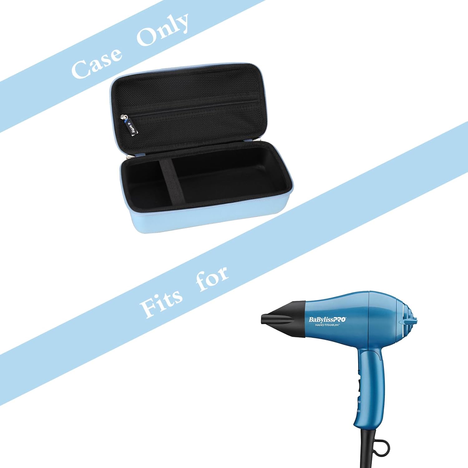 Hard Case for BaBylissPRO Nano Titanium Travel Dryer, Blue, Case Only - Image 2