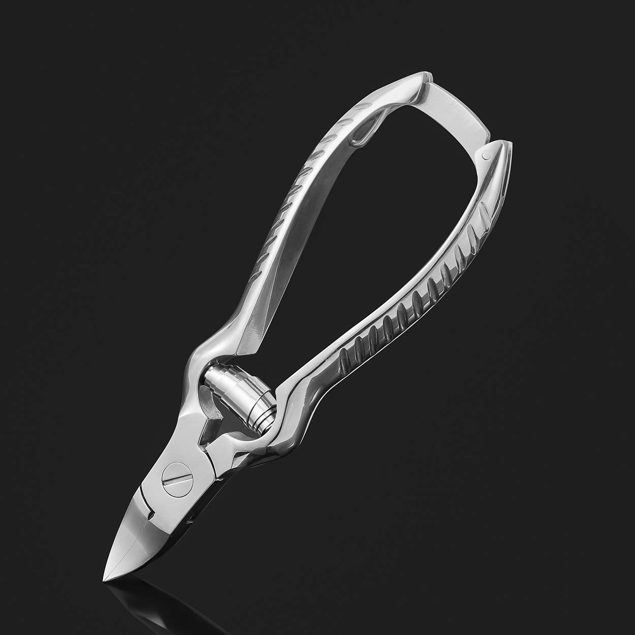BEZOX Heavy Duty Podiatrist Toenail Clippers for Thick and Ingrown Nails, Stainless Steel Toe Nail Clipper, Pordiatry Ingrwon Toenail Tools - Silver - Image 9