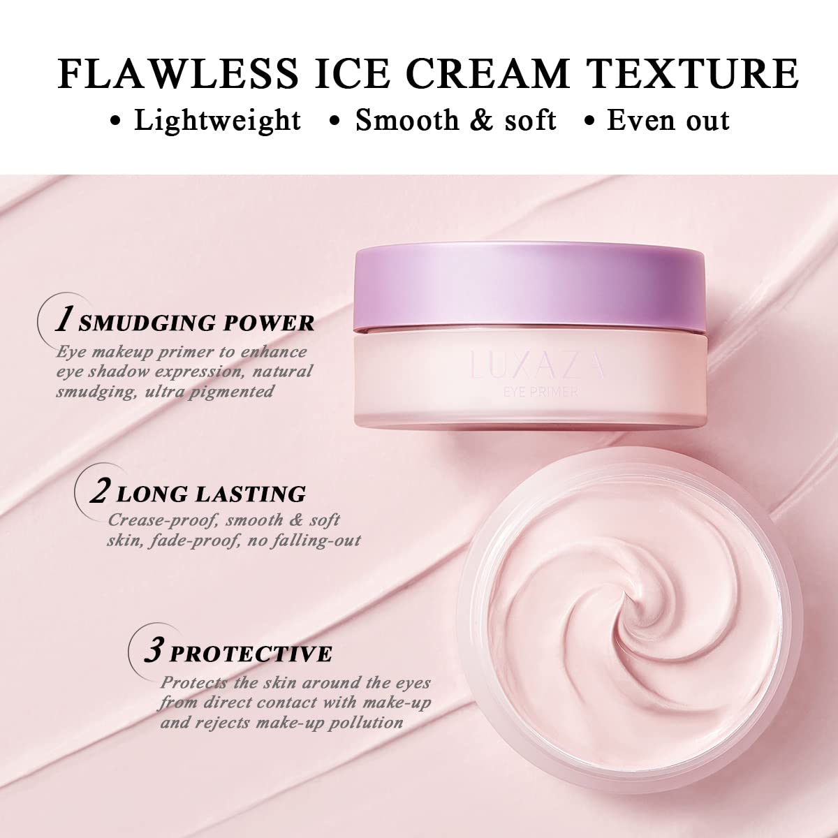 Cream Matte Eyeshadow Primer Base for Long-Lasting Makeup 0.35 oz - Image 4