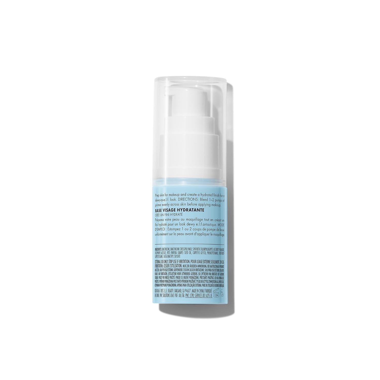 e.l.f. Hydrating Face Primer, Makeup Primer For Flawless, Smooth Skin & Long-Lasting Makeup, Fills In Pores & Fine Lines, Vegan & Cruelty-free, Small - Image 8