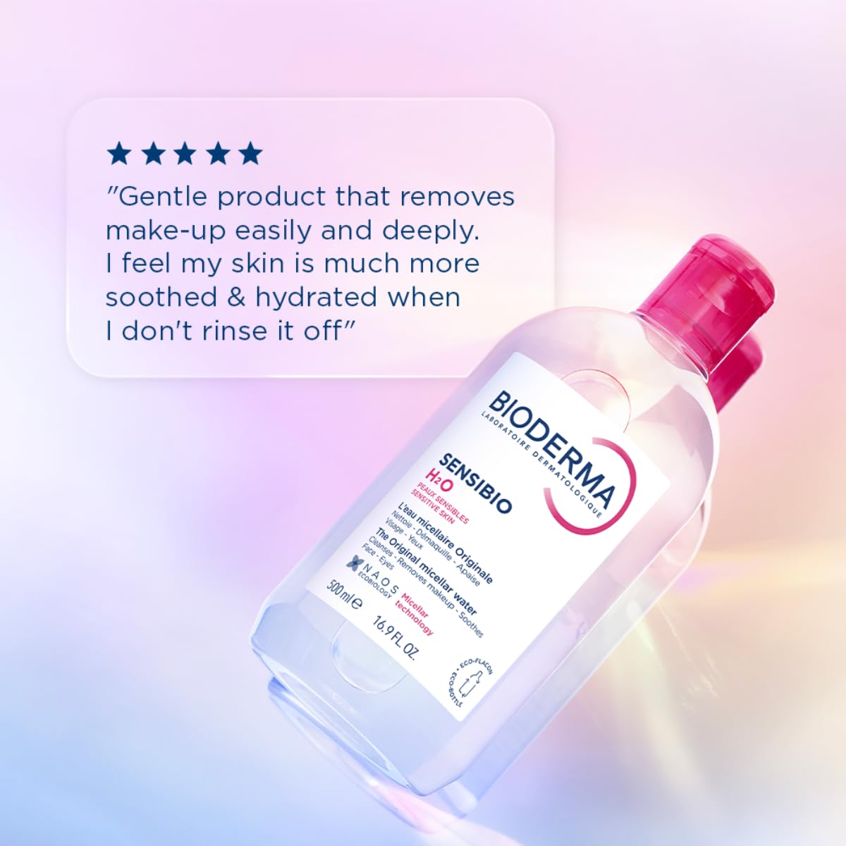 Bioderma - Sensibio - H2O Micellar Water - Makeup Remover Cleanser - Face Cleanser for Sensitive Skin - Image 9
