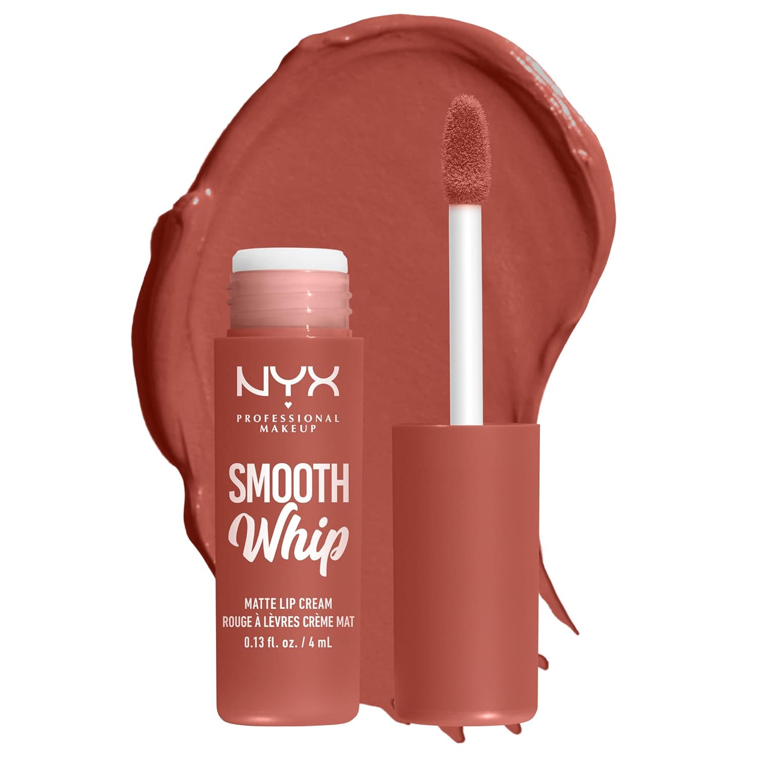 NYX PROFESSIONAL MAKEUP Smooth Whip Matte Lip Cream, Long Lasting, Moisturizing, Vegan Liquid Lipstick - Kitty Belly (Peach Nude) - Image 5