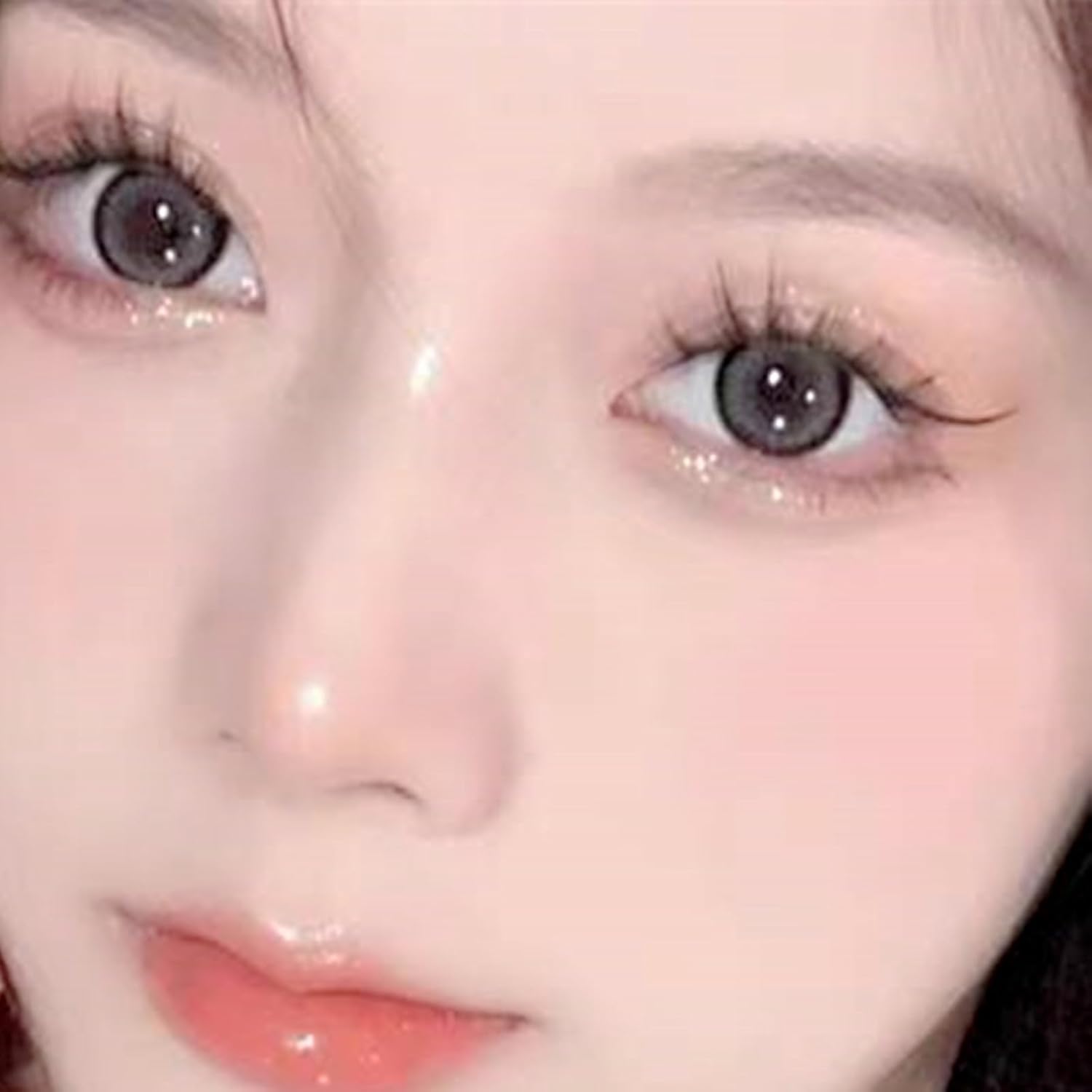 Go Ho 9 Colors Eyeshadow Palette,Glitter&Shimmer Eyeshadow Korean Makeup,Long Lasting Blendable Rose Gold/Brown/White/Orange/Light Pink Shades Eye Shadow Makeup,02 - Image 4
