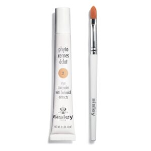Sisley Paris Phyto-Cernes Eclat, No. 2 - 15 mL - Eye Concealer - Tinted Anti-Dark Circles Product - Instantly Masks Dark Circles & Targets Puffiness - Natural, Long-Wear Finish - Includes Brush