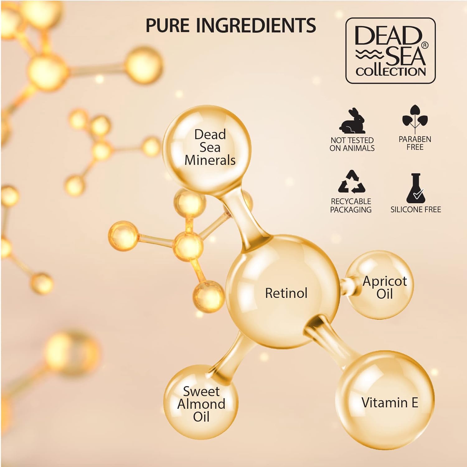 Dead Sea Collection Day Cream for Face with 2% Retinol, Dead Sea Minerals, and Vitamin E – Anti Aging Nourishing Skin Care Moisturizer to Reduce Wrinkles (1.69 fl. oz) - Image 2