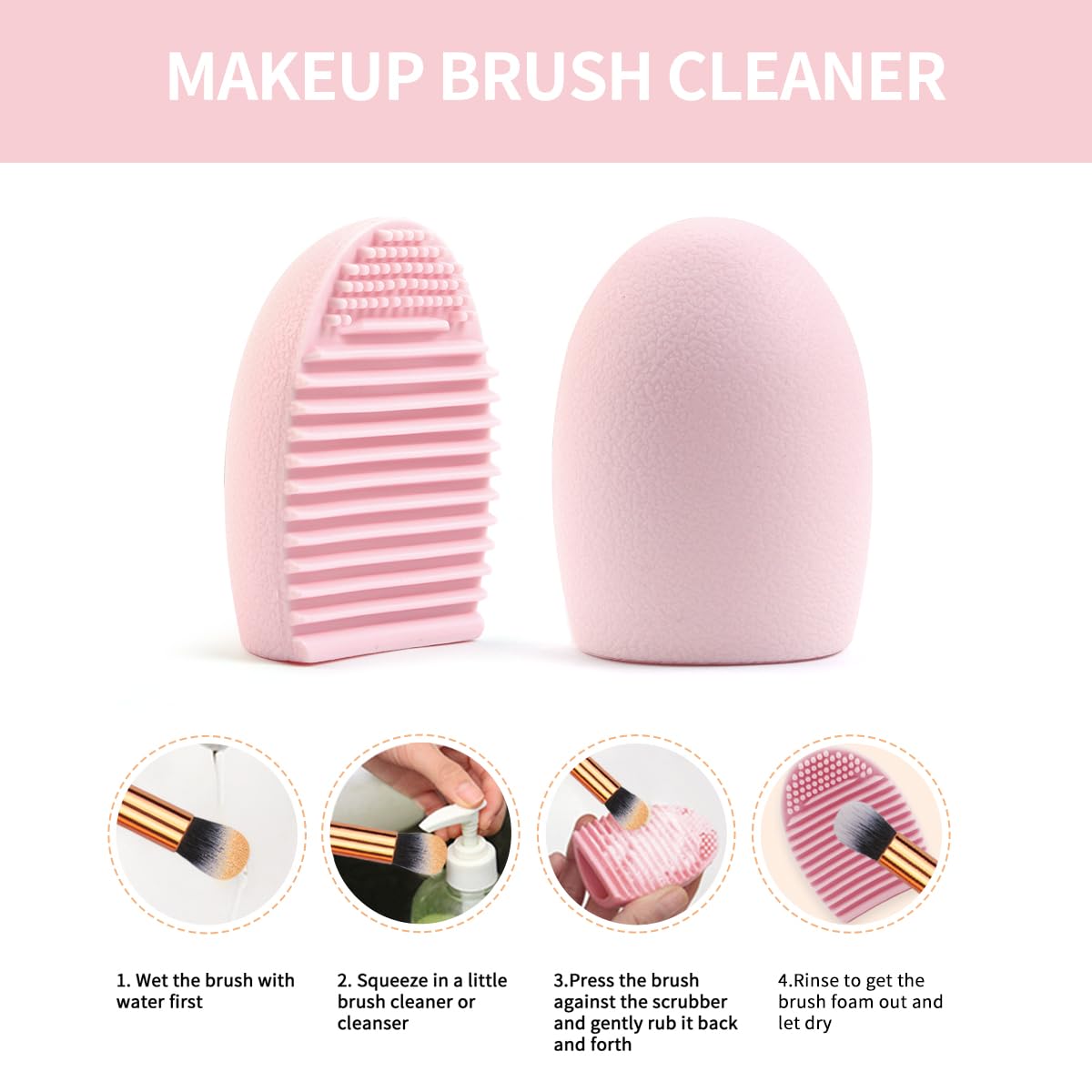 MAANGE Makeup Brushes 54 Pcs Makeup Tool Set, Multi-functional Makeup Kit Premium Synthetic Brush Make up Brushes Set for Women Girl (Pink, 54 Pcs) - Image 5