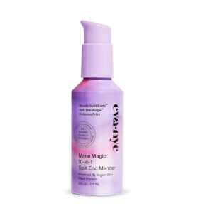 Eva NYC Mane Magic 10-in-1 Split End Mender Hair Treatment, 4 Fl Oz, Repairs ends for healthier, stronger & Damaged hair, GMO, Cruelty-Free