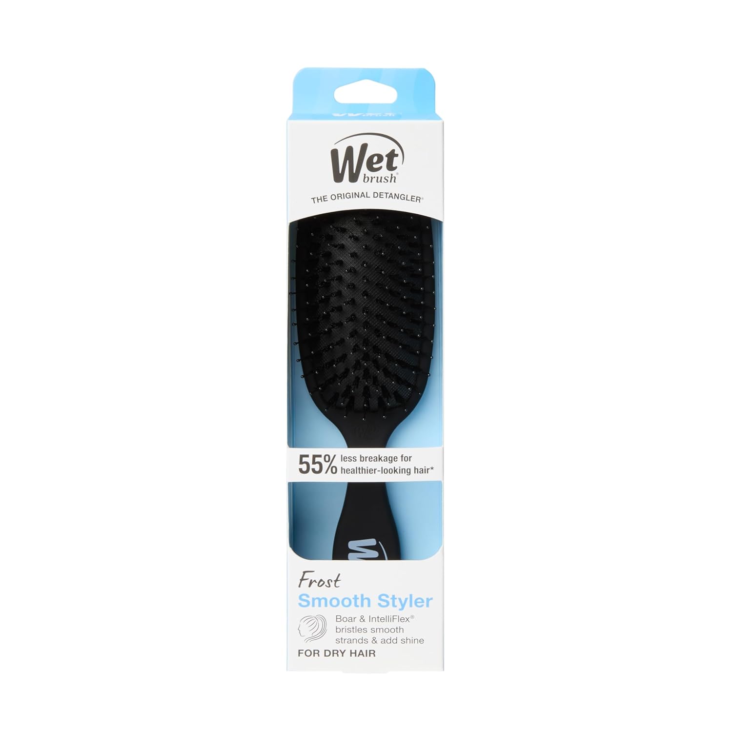 Wet Brush Smooth Styler Hair Brush, Black Frost, Exclusive Ultra-soft IntelliFlex Bristles, Synthetic Boar Bristles, Shiny And Smooth, For All Hair Types, For Women, Men, Wet And Dry - Image 11