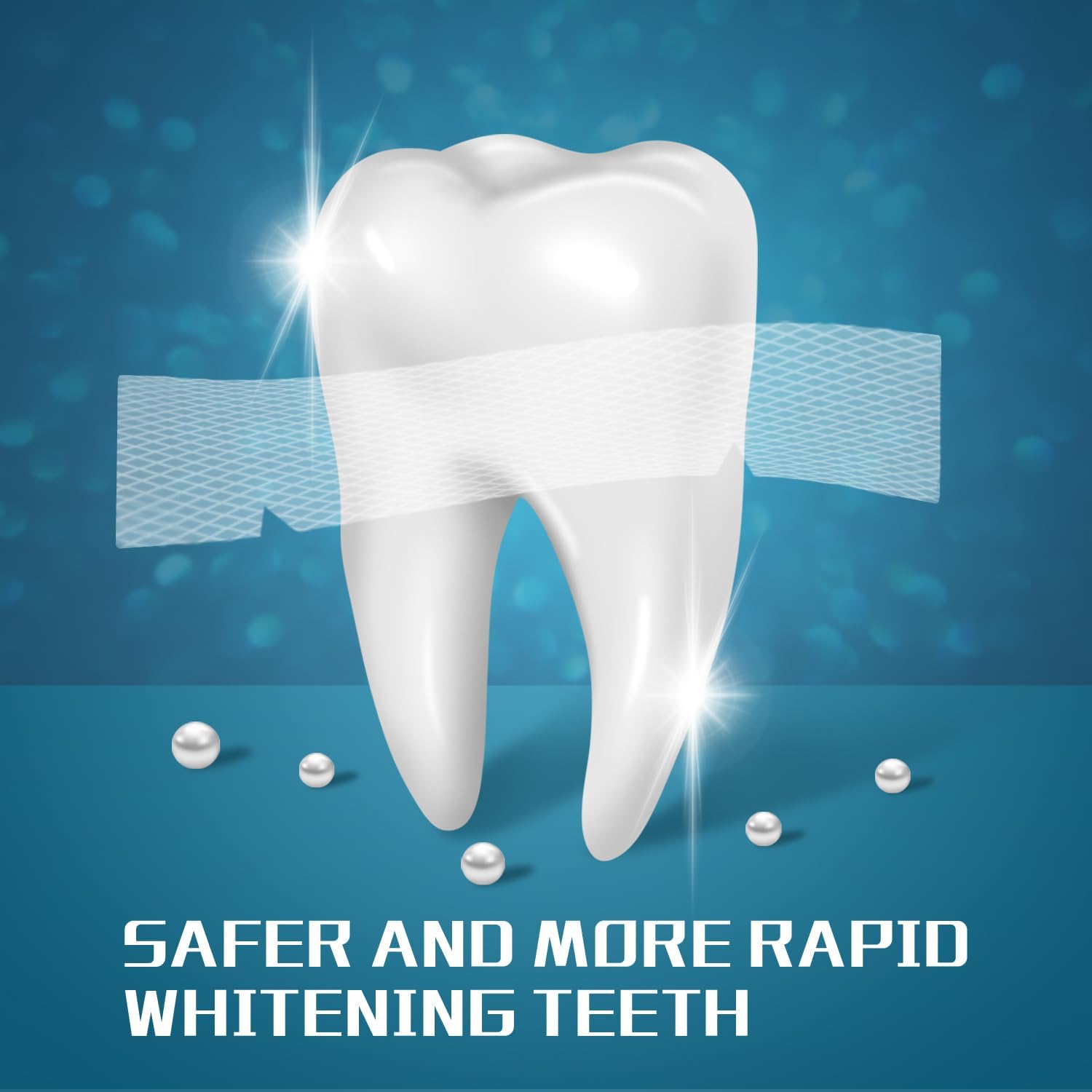 Teeth Whitening Strip 14 Treatments - Whitening Strips for Sensitive People, Fast Remove Smoking, Coffee, Wine Stains, Teeth Brightening Kit Pack of 28 Non-Slip Strips - Image 5