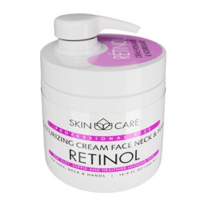 Skin Care Retinol 3-in-1 Moisturizer Face Cream, Neck and Hands - Treatment for Crepey Texture, Wrinkles and Sagging - Daily Lotion for All Skin Types - 16.9 fl. oz.