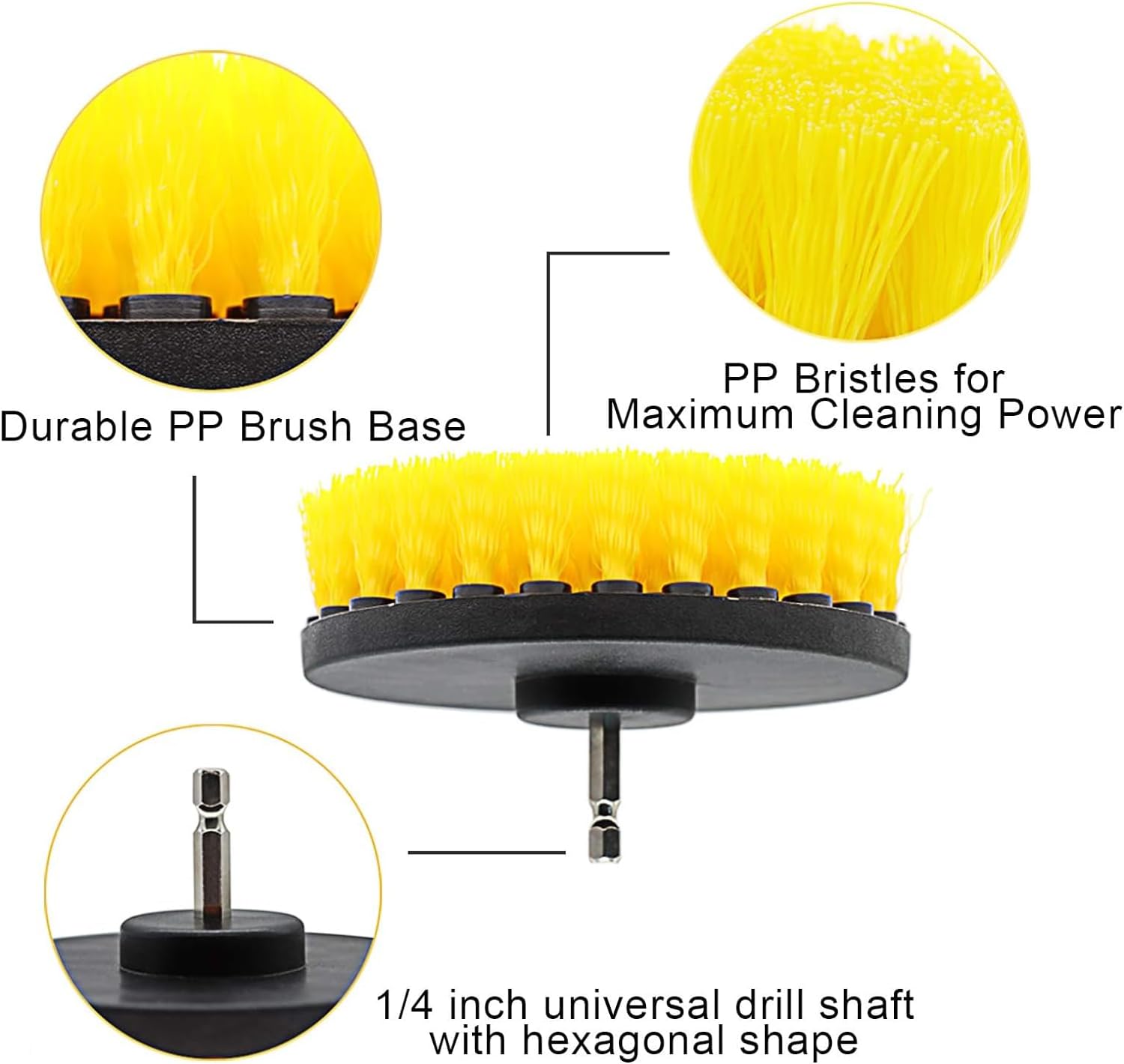 18 Piece Deep Cleaning Drill Brush Attachment Set for Floors, Cars, and Sinks - Image 8