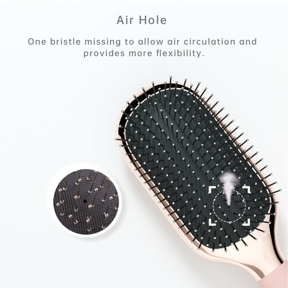 Hair Brush for Thick Curly Thin Long Short Wet or Dry Hair Adds Shine and Makes Hair Smooth Hair Comb Paddle Hair Brush for Men Women Kid - Image 3