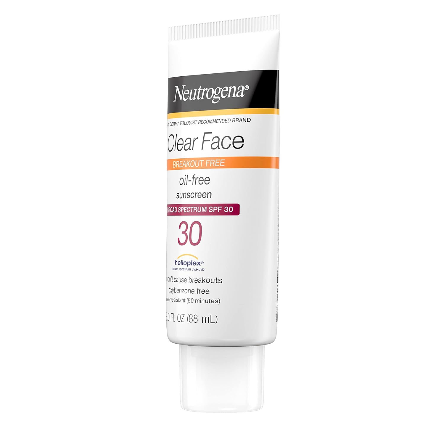 Neutrogena Clear Face Sunscreen Lotion for Acne-Prone Skin, Broad Spectrum SPF 30 Facial Sunscreen for Oily Skin, Fragrance- & Oxybenzone-Free Water Resistant, 3 fl. oz - Image 10