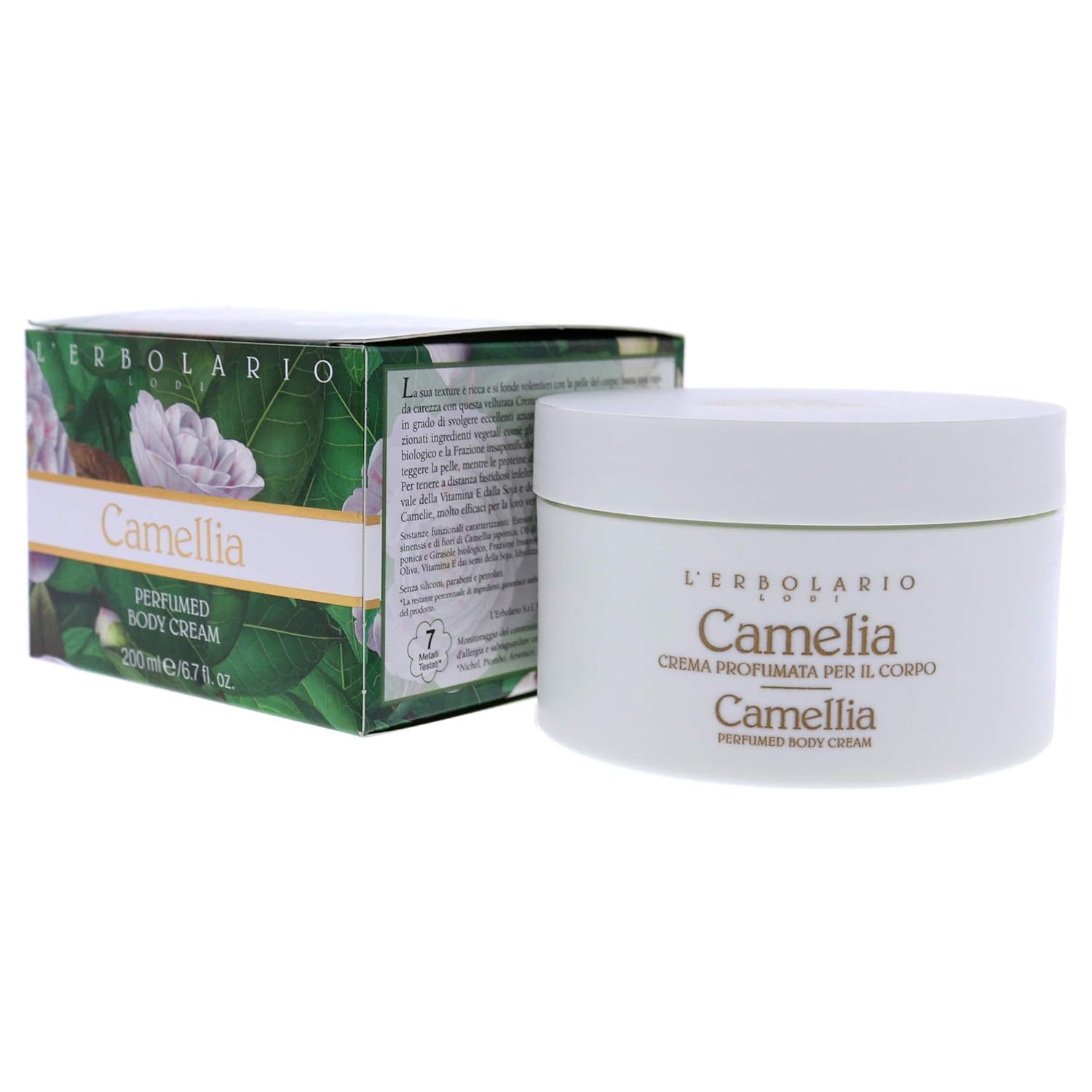 L’Erbolario Body Cream – Moisturizing Body Butter – Nourishes, Protects with Camellia Oils – Floral Scented Antioxidant Skin Care – Camellia – 6.7 oz - Image 4