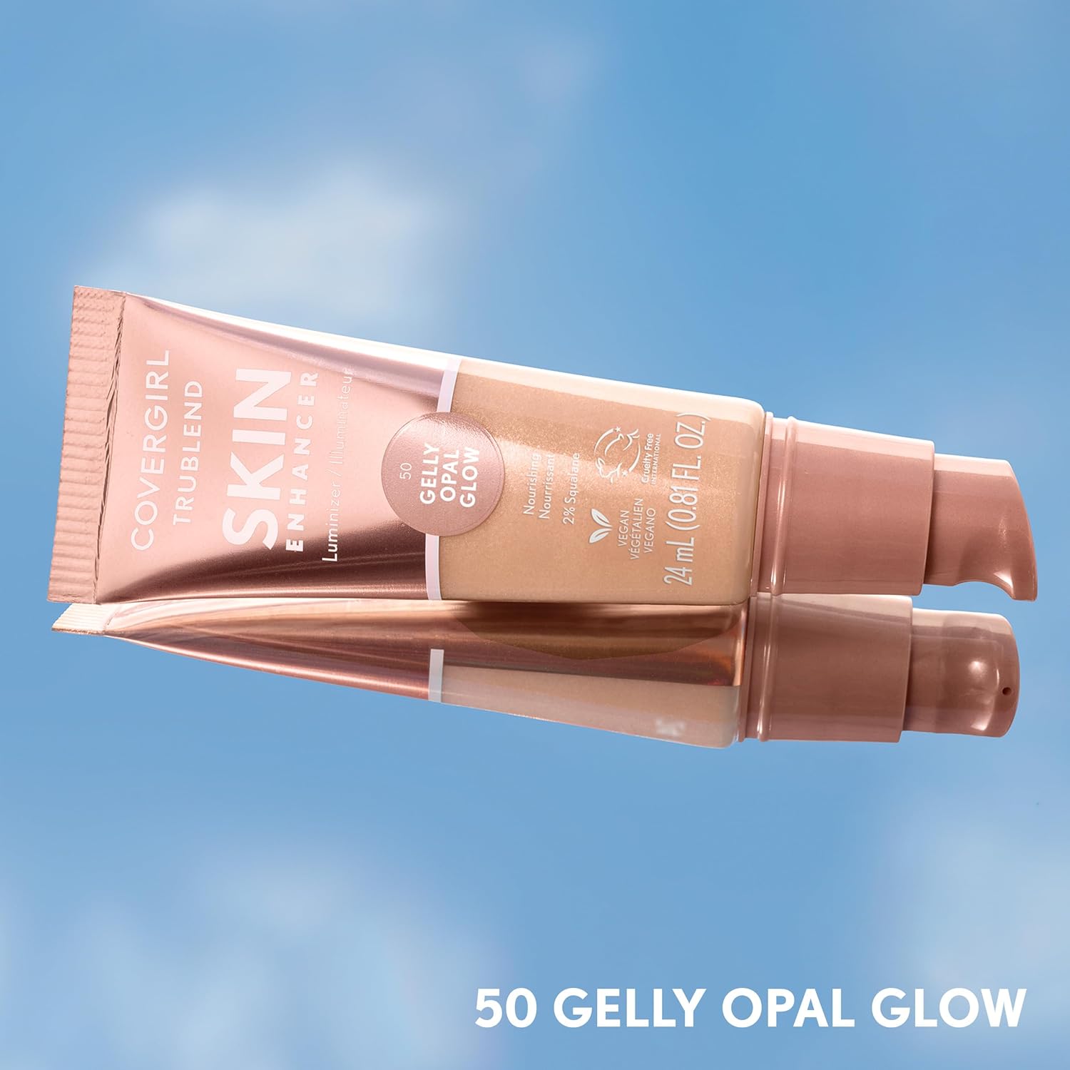 CoverGirl TruBlend Skin Enhancer, Opal Glow, Luminizer, Healthy-Looking Glow, Flexible Coverage, Clean & Vegan, Water-Based Formula, For All Skin Tones, 0.81oz - Image 8
