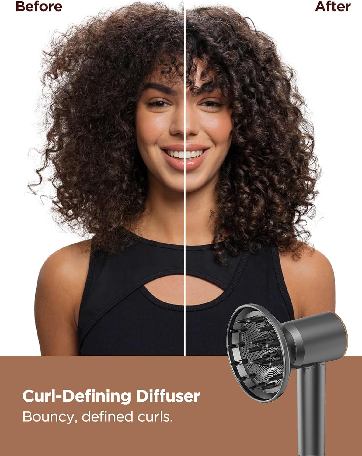 Hair Dryer,Automatic Dual Voltage Professional High-Speed Blow Dryer 160000RPM Ionic Diffuser Hair Dryer for Fast Drying, Thermo-Control Travel Hairdryer with Nozzle Diffuser Storage Bag - Image 7