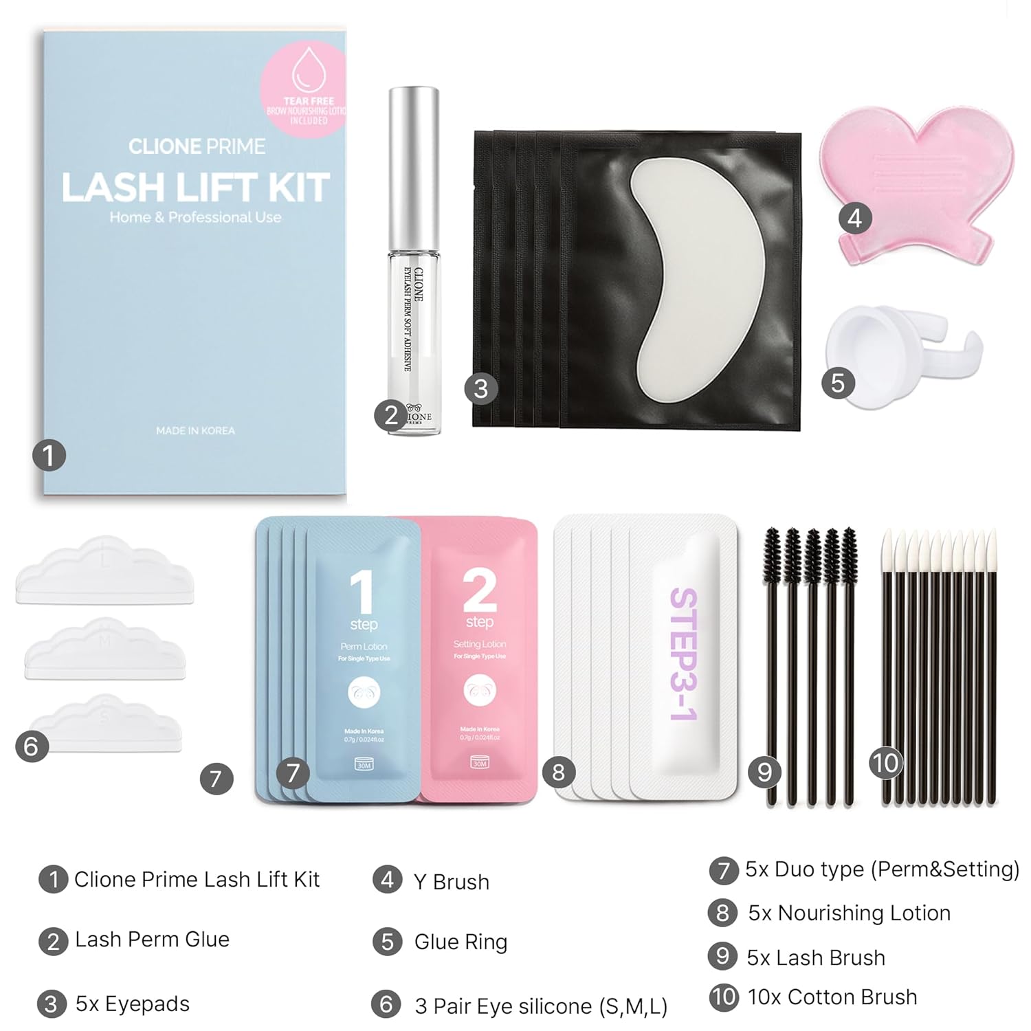 Korean Lash Lift Kit - Eye Brow Lamination Kit Eyelash Perm Kit Eyelash Lift Kit Lash Perm Eyebrow Lamination - Image 7