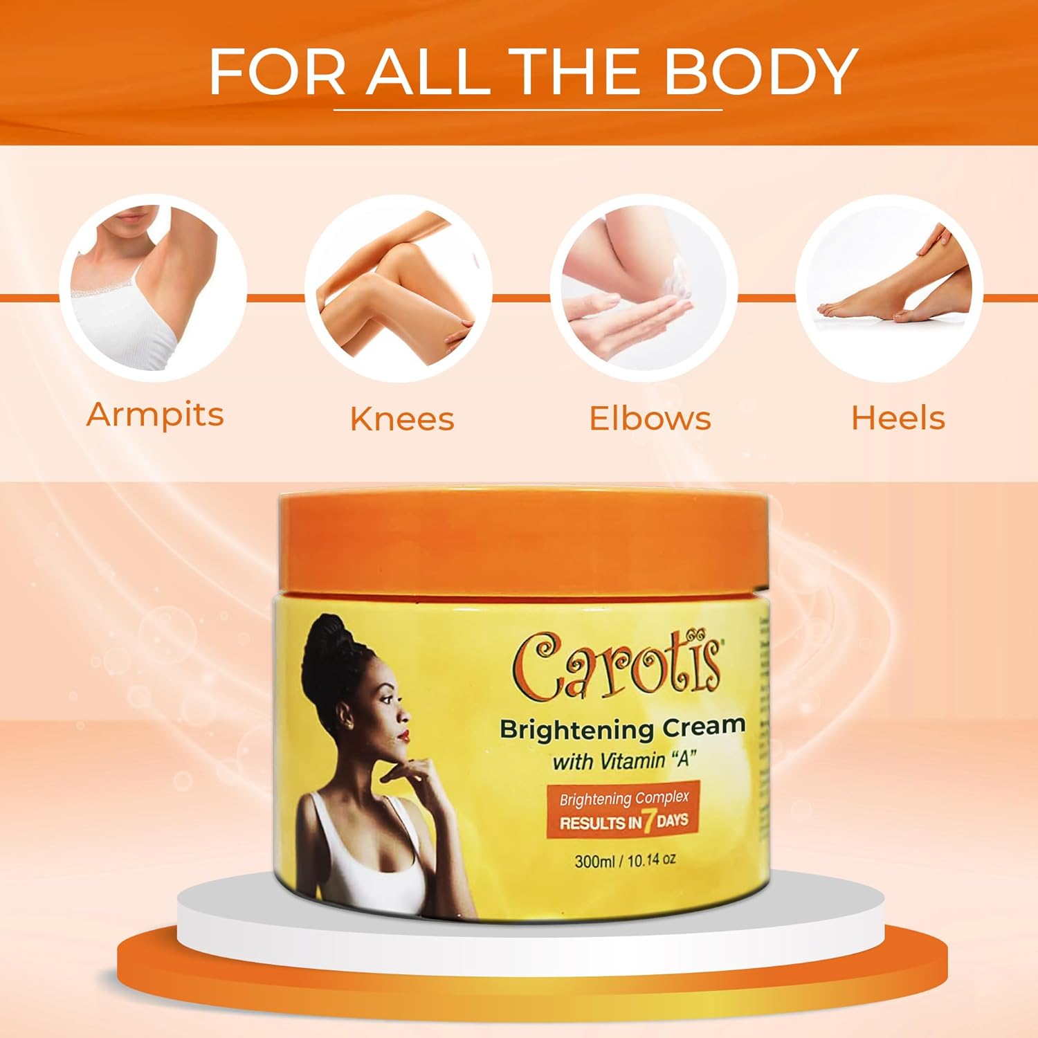 Skin Brightening Cream – 300ml / 10.14fl oz – 7 Day Night Cream for Uneven Skin Tone, with Vitamin A - Image 5