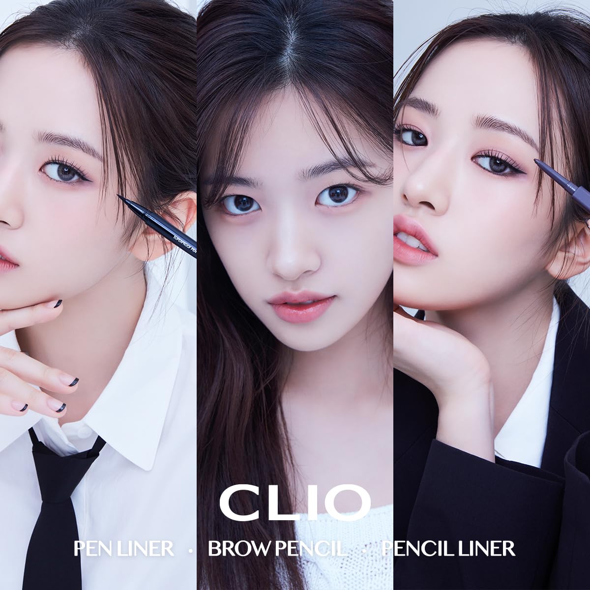 CLIO Sharp So Simple Waterproof Pencil Liner, Eye Pencil, Rich Hyper-Pigmented Color, Smooth Creamy Application, Long-Wearing Matte Finish (4 Colors) (001 BLACK) - Image 6