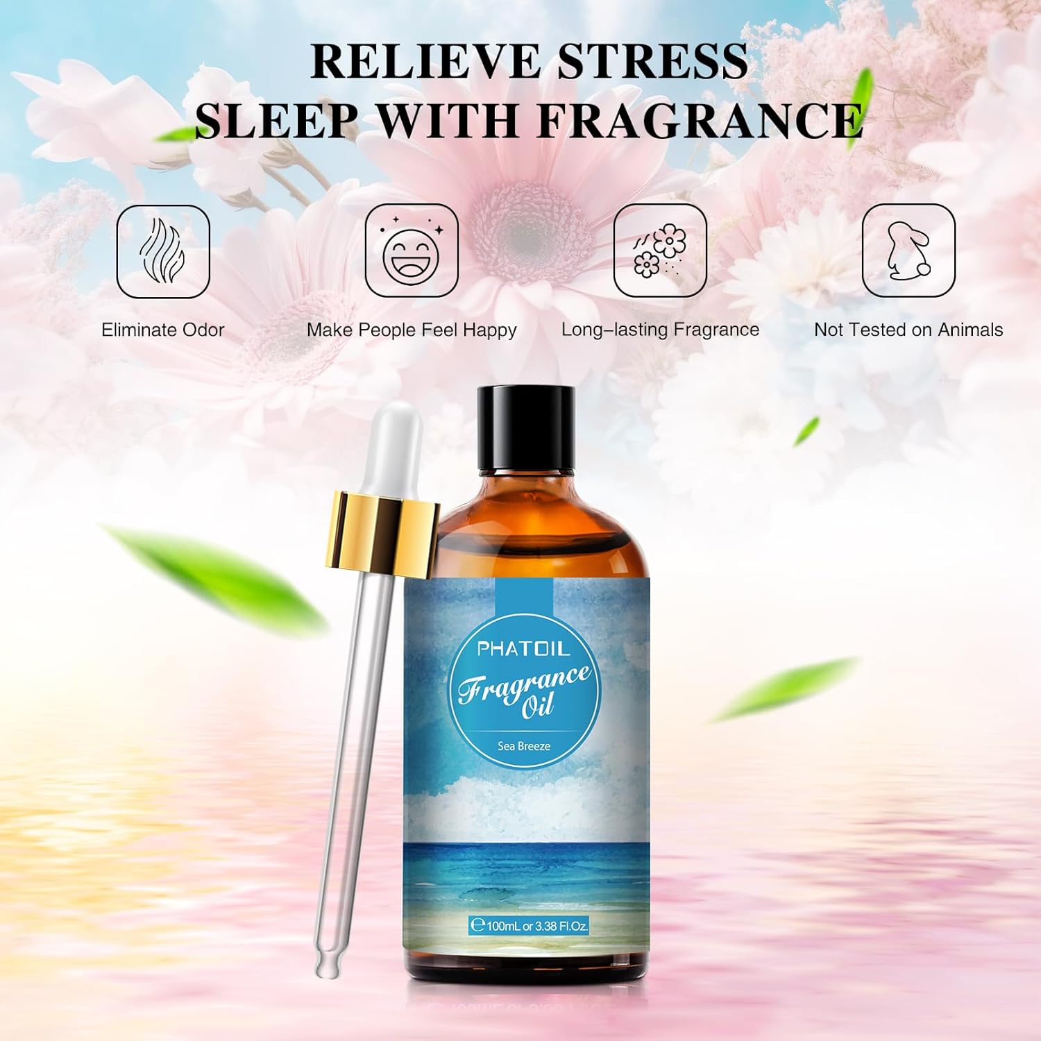 3.38FL.OZ Sea Breeze Fragrance Oils for Aromatherapy, Essential Oils for Diffusers for Home, Perfect for Diffuser, DIY Candle and Soap Making, DIY Scented Products - 100ml - Image 4