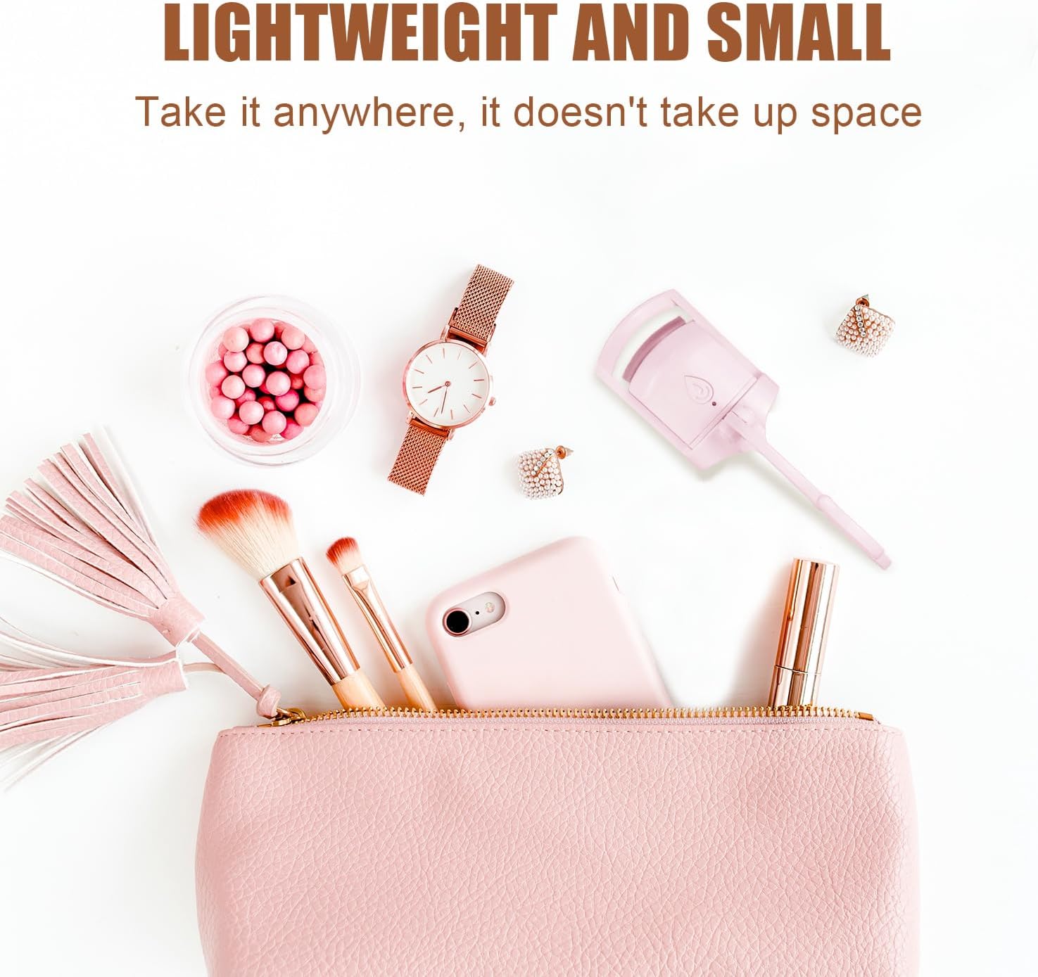 2025 C-Shaped Heated Eyelash Curler Fast Heat Up in 8s - Rechargeable Electric Eyelash Curler for 24-Hour Long Lasting Curls - Safe Anti-Burn Lash Curler Elevate Your Beauty with Stunning Lashes - Image 6