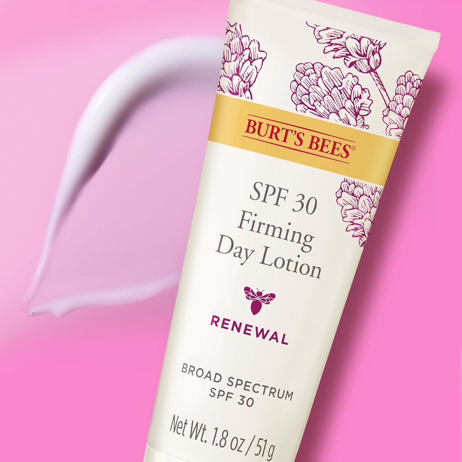 Burt's Bees Renewal SPF 30 Firming Day Face Lotion With Bakuchiol, Sunscreen Face Lotion With Natural Retinol Alternative, 98 Percent Natural Origin Skin Care, 1.8 oz. Tube - Image 8