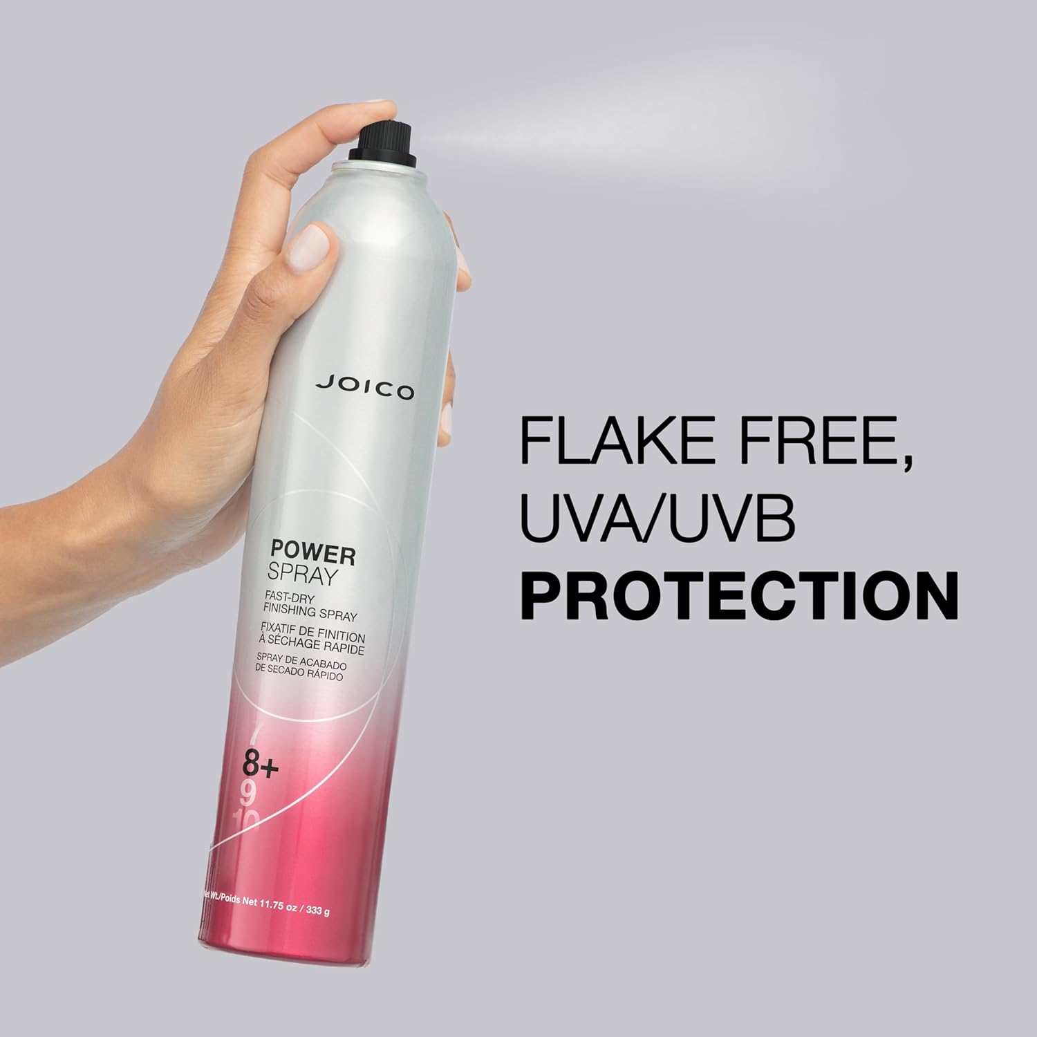 Joico Power Spray Fast-Dry Finishing Spray | For Most Hair Types | Protect Against Heat & Humidity | Protect Against Pollution & Harmful UV | Paraben & Sulfate Free | 72 Hour Hold - Image 5