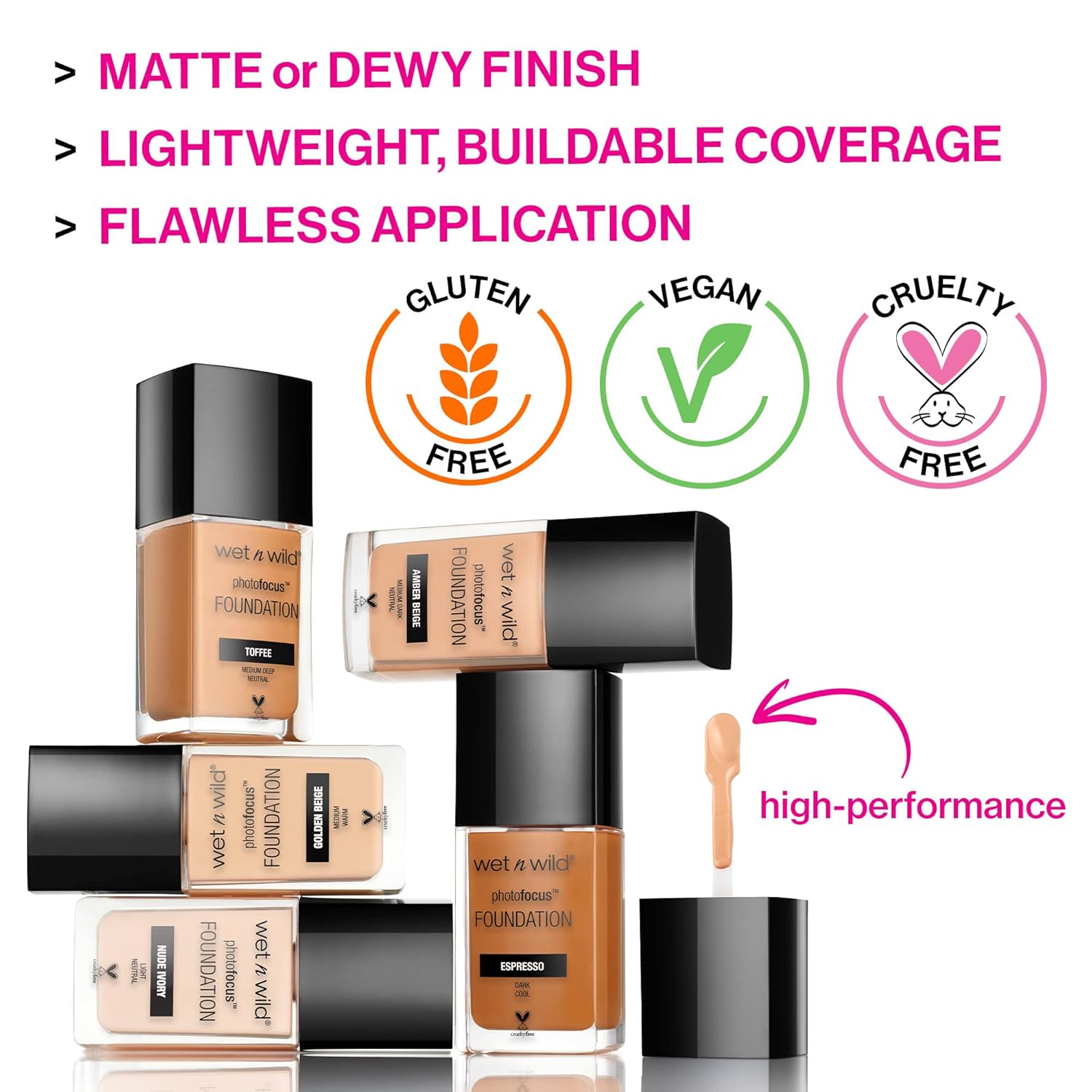wet n wild Photo Focus Dewy Foundation Rose Ivory - Image 5