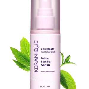 Keranique Hair Thickening Serum - Advanced Keratin-Enriched Follicle Booster Spray for Density Restoration and Fuller Growth