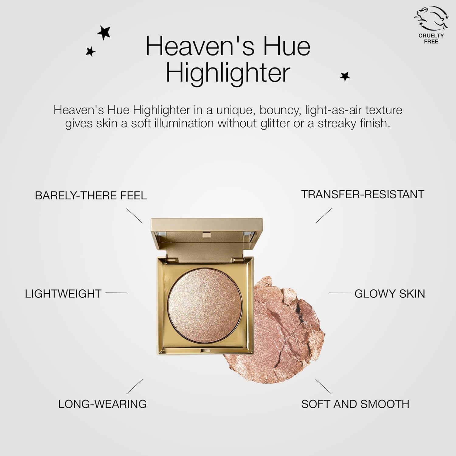 stila Heaven's Hue Highlighter | Lightweight Soft Makeup Glow, Bouncy Texture Illuminates Skin, Transfer-Resistant | Kitten, 0.35 Oz. (Pack of 1) - Image 4