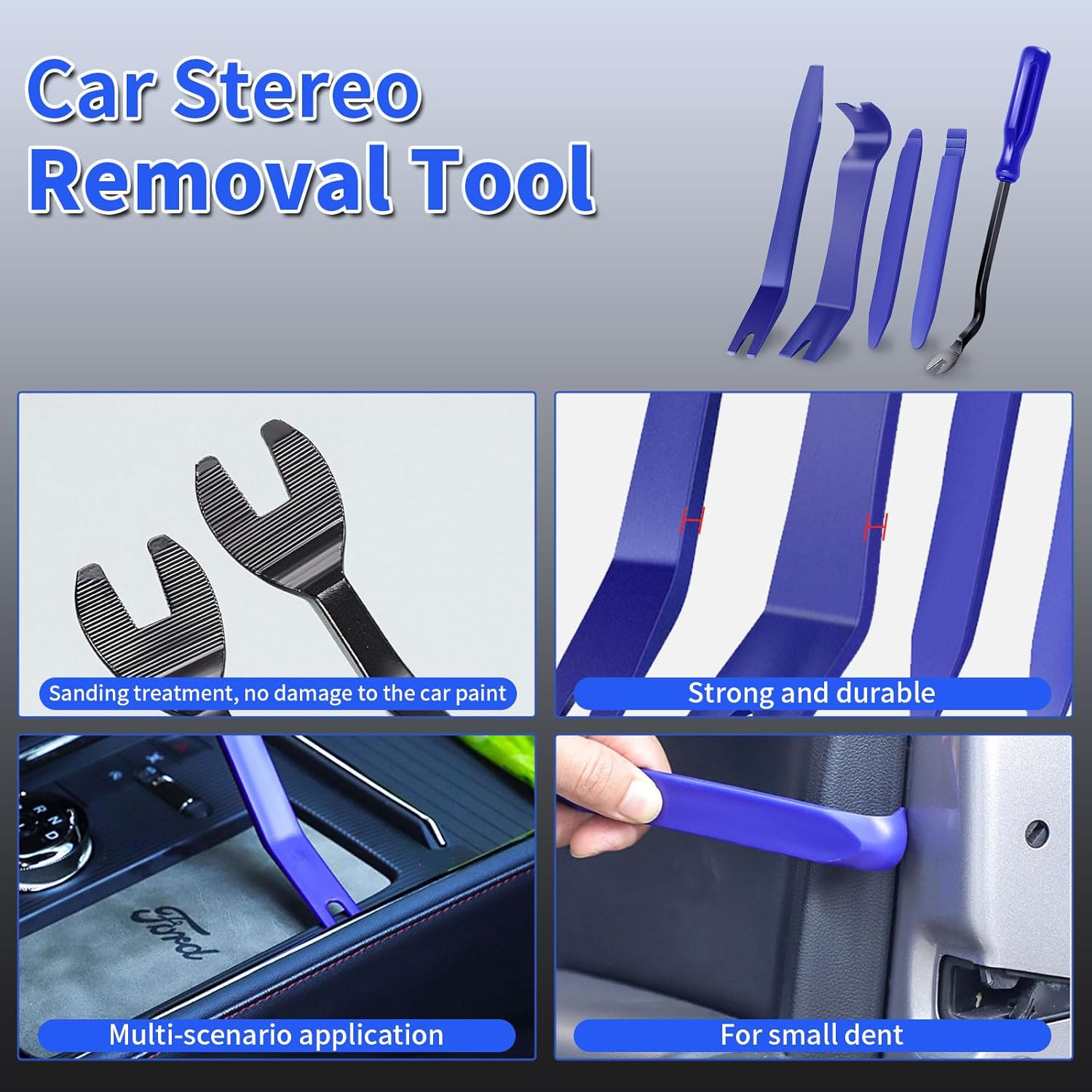 Super PDR Paintless Dent Removal Kit for Car,Body Repair Tools Dent Removal Tools, Hail Damage Repair Tools Dent Puller kit Auto Body Dent Remove Repairs 95% of Car Dents - Image 6