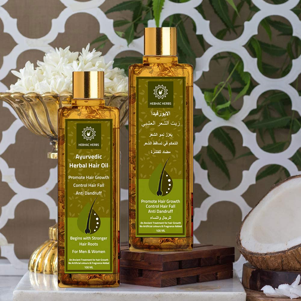 Ayurvedic Multipurpose Hair Oil - Combats Dandruff & Hair Fall with 21 Natural Indian Herbs for Men & Women (100ml) - Image 5