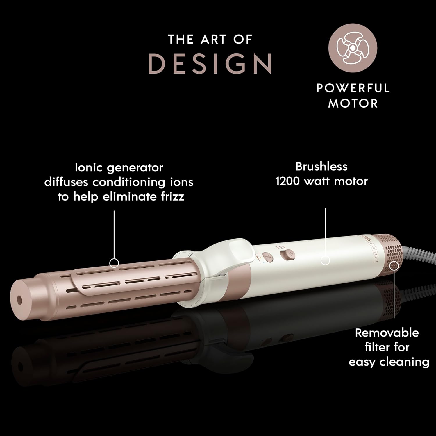 DigitalAIRE Multi Hair Styler, Air Styling System for Curls, Waves, Blowouts & Volume, 4 Attachments to Personalize Your Look Plus Storage Bag, White - Image 4