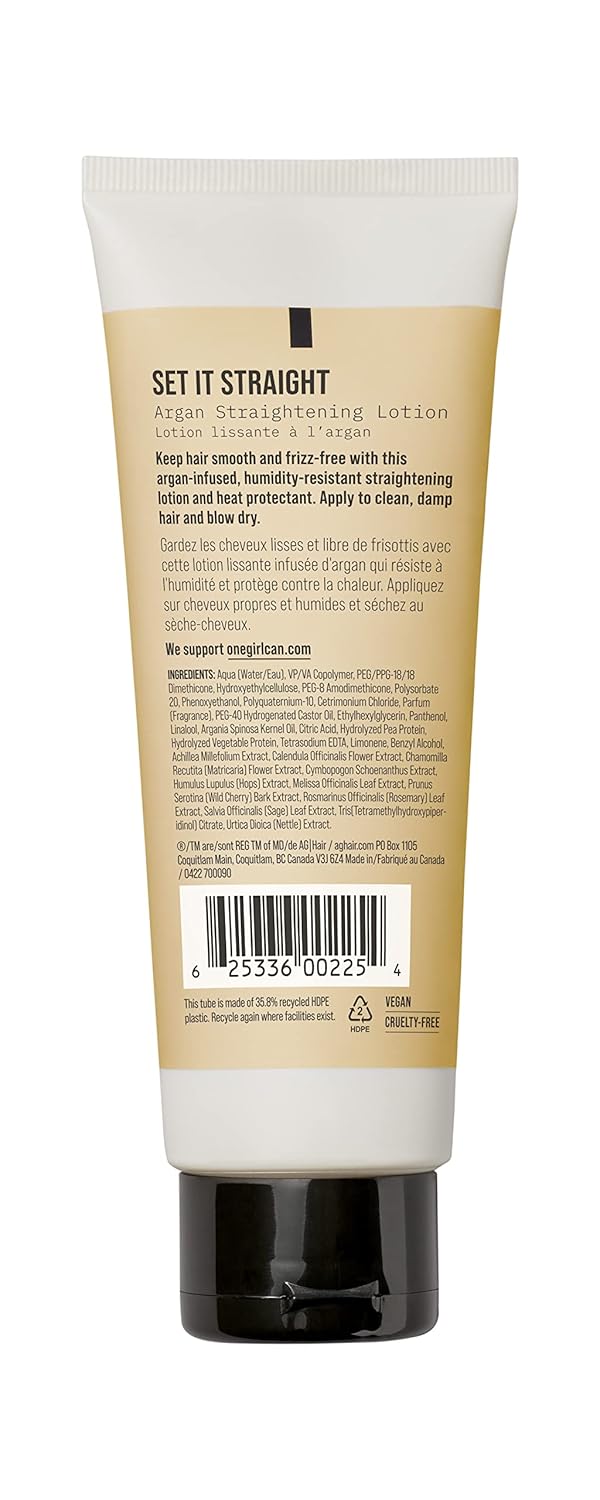 AG Care Set It Straight Argan Straightening Lotion, 5 Fl Oz - Image 2