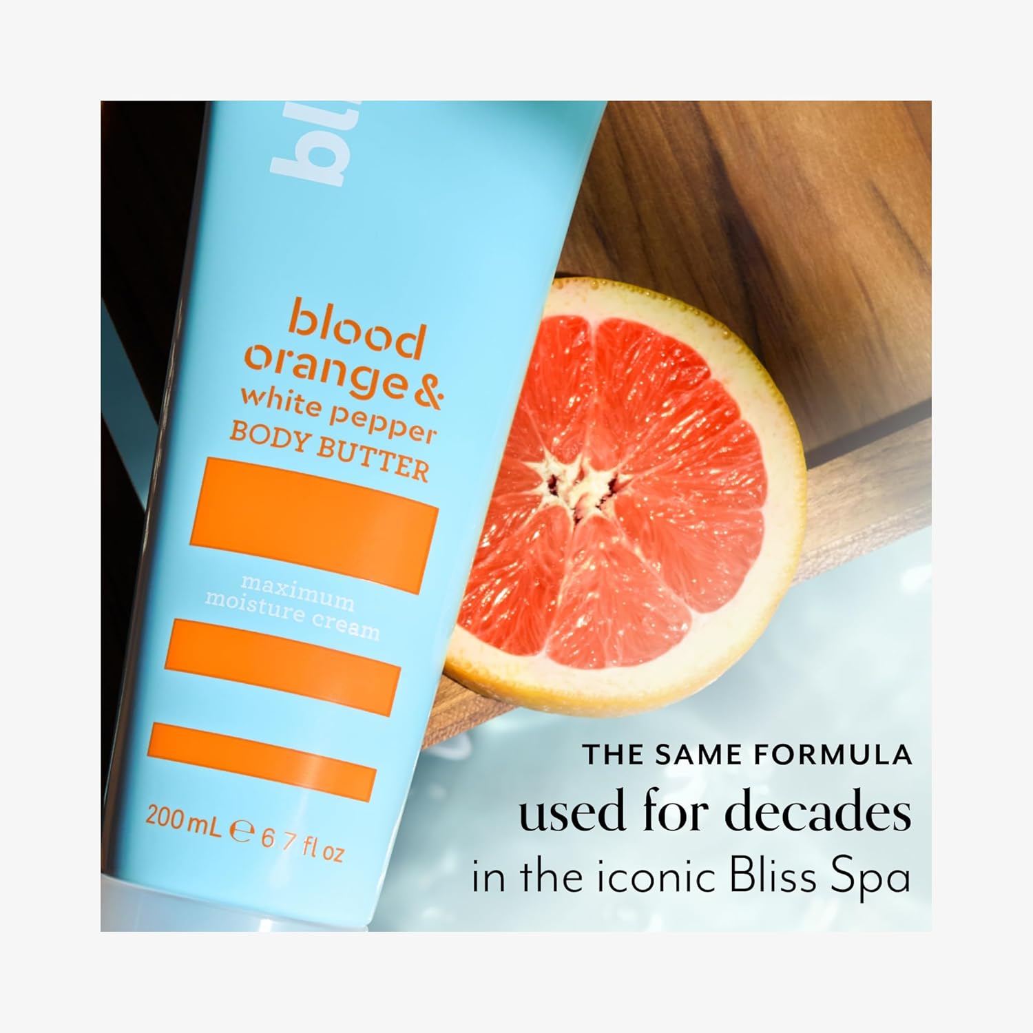 Bliss Body Butter - Blood Orange and White Pepper - Maximum Moisture Cream - 6.7 Fl Oz - Body Lotion for Dry Skin - Long-Lasting Moisturizer for Women & Men - Vegan and Cruelty-Free - Image 7