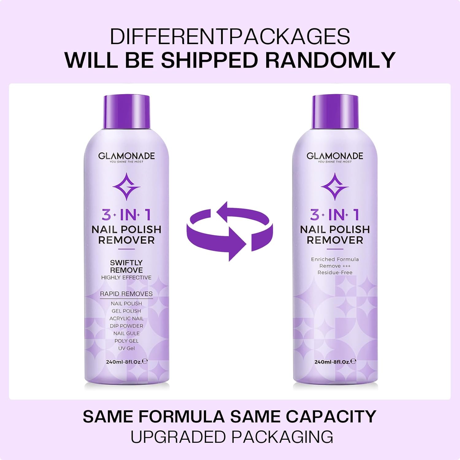 Acetone Nail Polish Remover: Professional Soak off Gel Nail Polish Remover Enriched with Natural Grape Seed Oil 8 Fl Oz for Gel Acrylic Nail Glue Dip Powder for Home Salon - Image 9