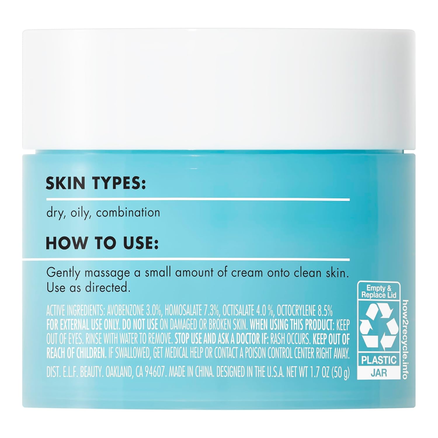 e.l.f. Holy Hydration! Face Cream, Broad Spectrum SPF 30 Sunscreen, Moisturizes & Softens Skin, Quick-Absorbing & Ultra-Hydrating,1.7 Ounce - Image 5