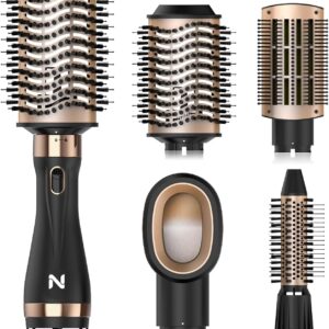Hair Dryer Brush Blow Dryer Brush in One for Drying and Straightening, Volumizer Multi-Styler for All Hair Types, Frizz-Free Blowout Brush for Salon Quality