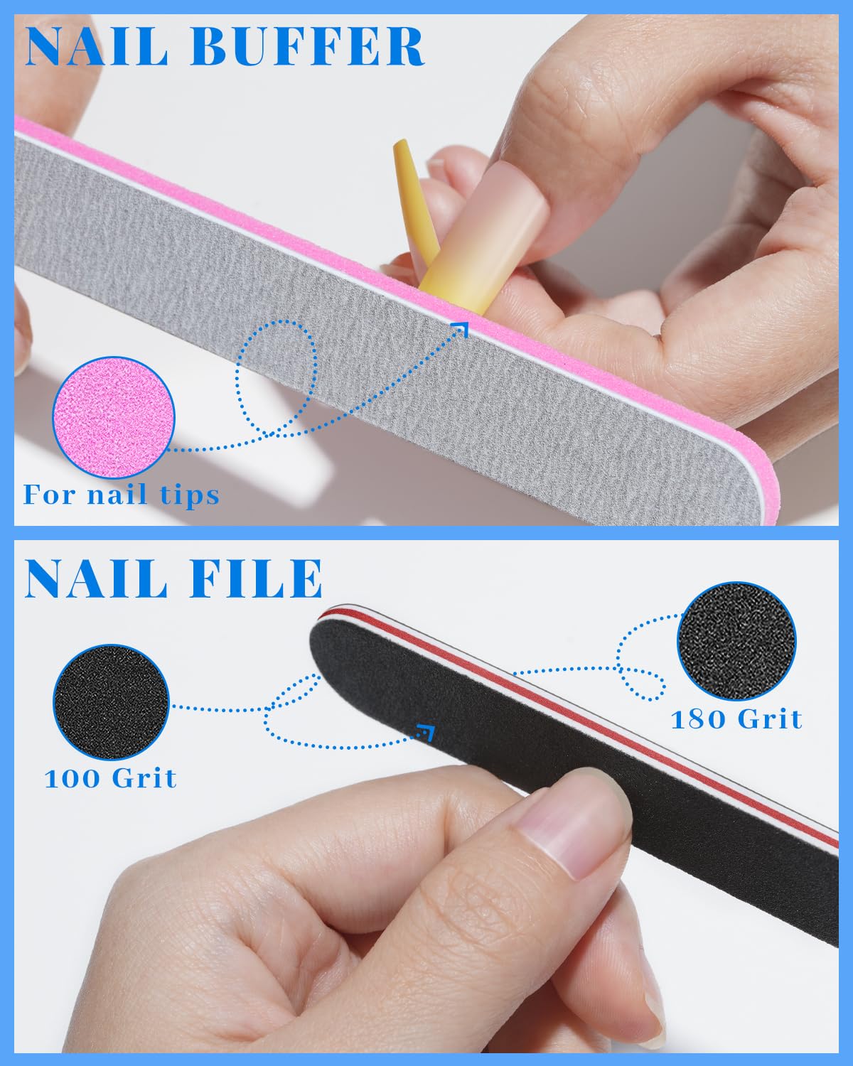 MORGLES Clear Tapered Square Nail Tips, 240 Pcs XXL Extra Long Straight C Curve Nail Tips 12 Sizes Half Cover French Clear for Acrylic Home DIY with Box - Image 4