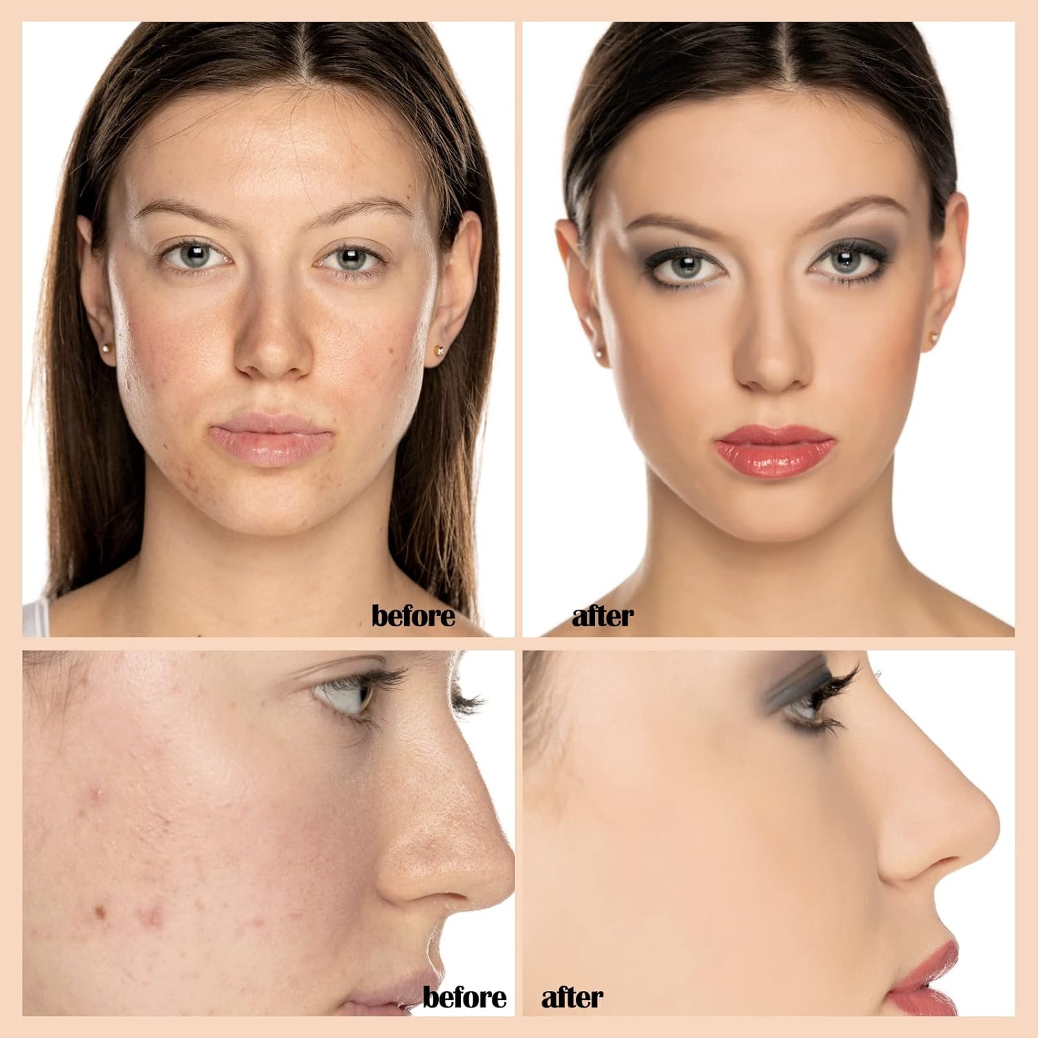 PHOERA Foundation Makeup, Flawless Soft Matte Oil Control Liquid Foundation, Full Coverage Mattle Oil-Control Concealer for Older Women, Great Choice For Gift (#101 Porcelain) - Image 2